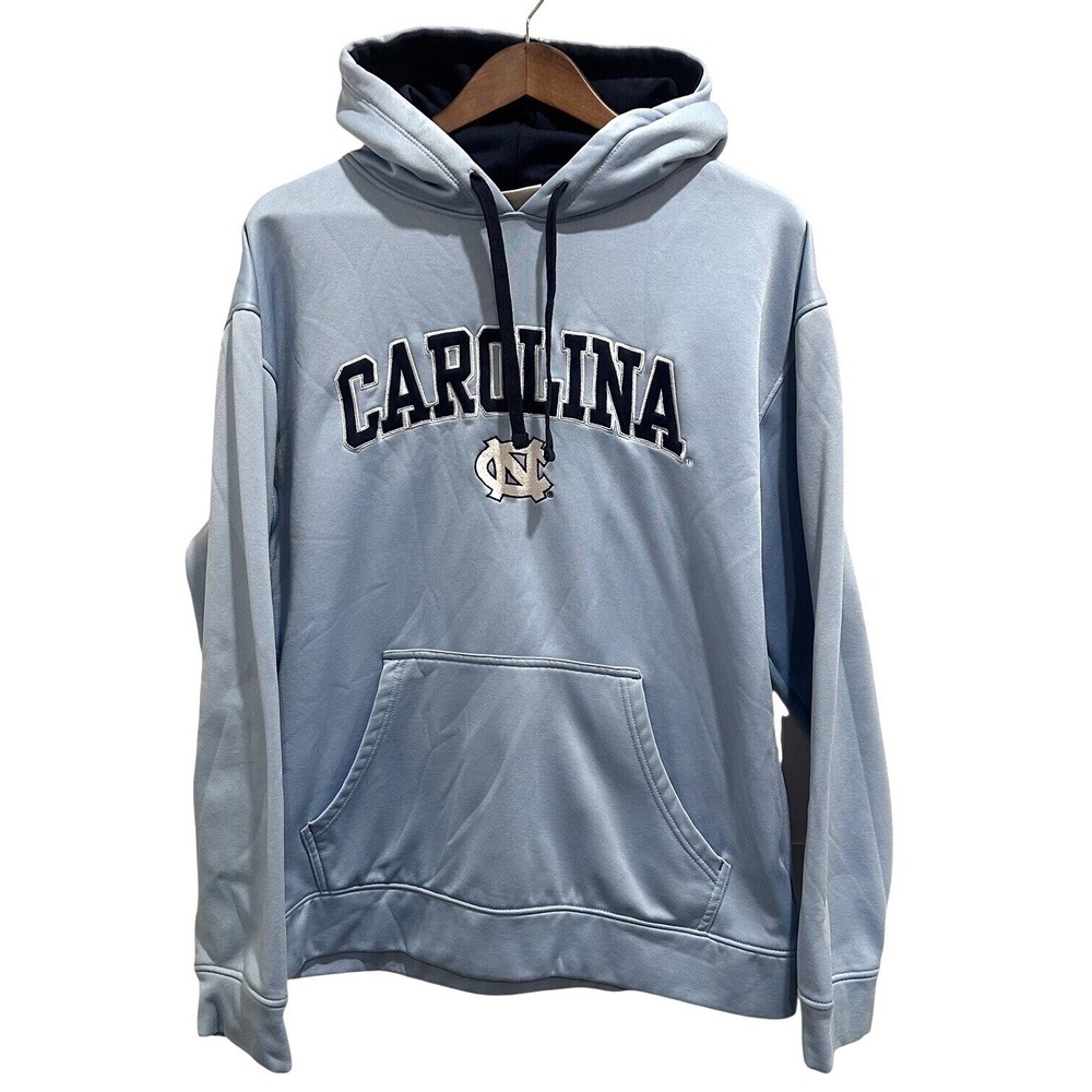 UNC Tar Heels Pullover Hoodie Carolina Blue‎ NCAA Basketball Mens L